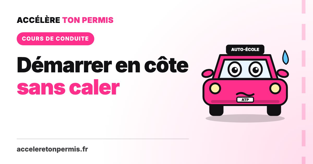 Turbo, la mascotte d’Accélère Ton Permis, illustre le guide pour démarrer en côte sans caler