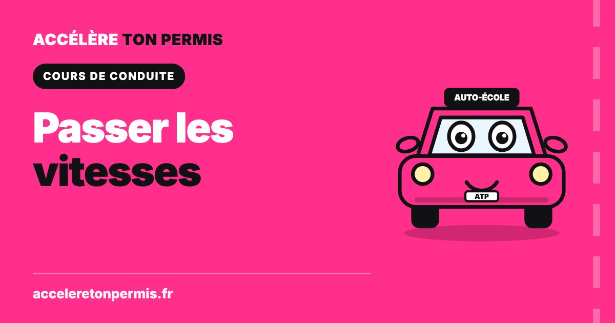 Turbo, la mascotte d’Accélère Ton Permis, illustre le cours pour passer les vitesses