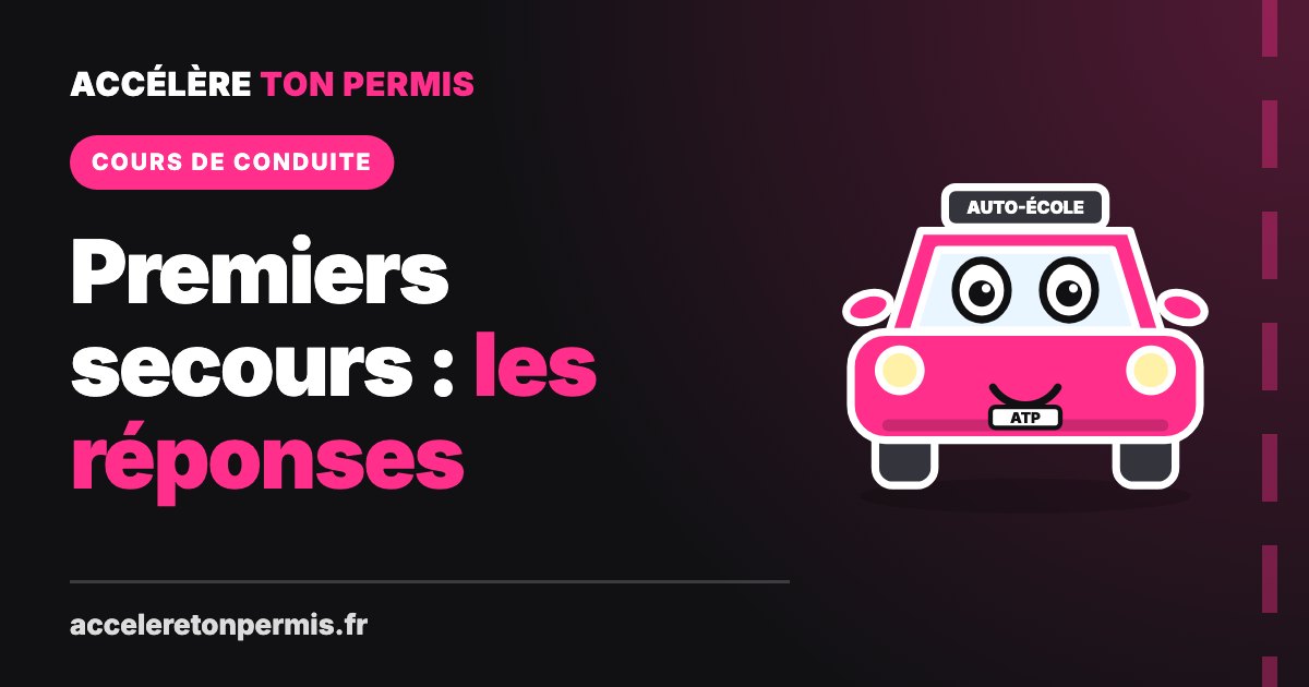 Turbo, la mascotte d’Accélère Ton Permis, illustre le guide des questions de premiers secours du permis