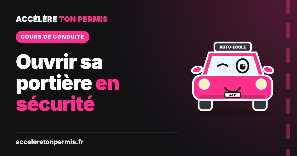 Turbo, la mascotte d’Accélère Ton Permis, illustre le cours pour quitter son véhicule en sécurité
