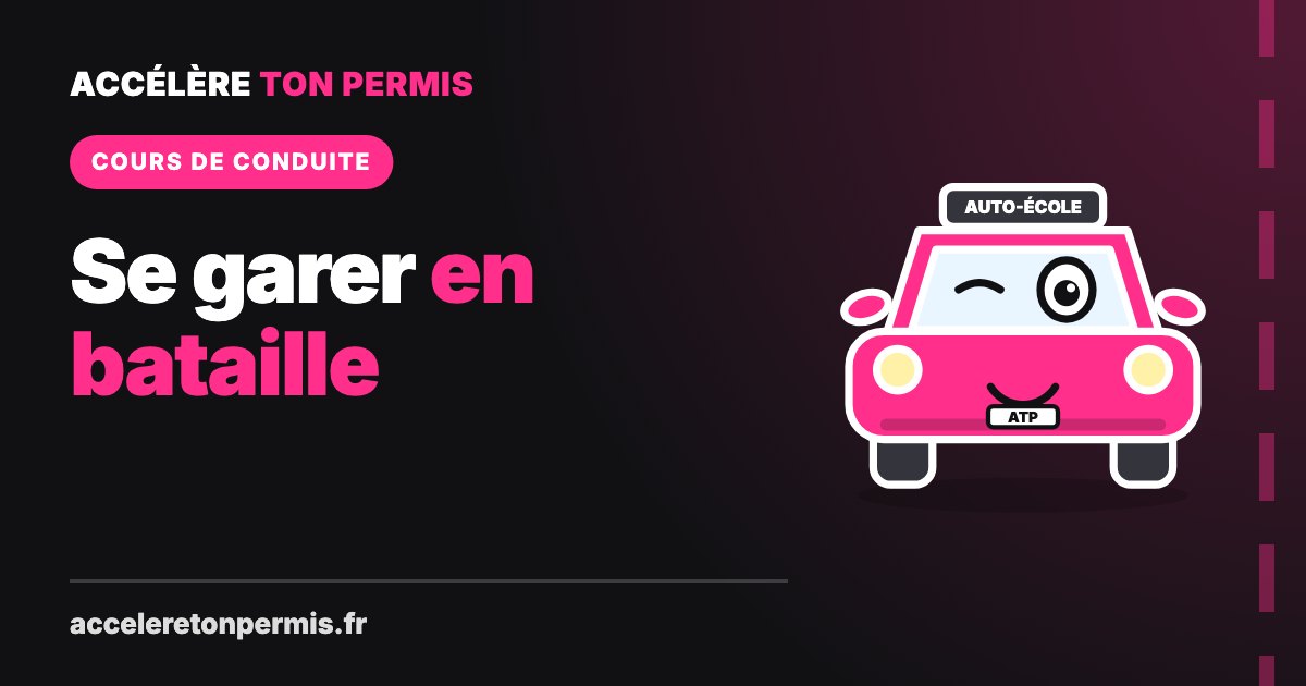 Turbo, la mascotte d’Accélère Ton Permis, illustre le cours pour se garer en bataille
