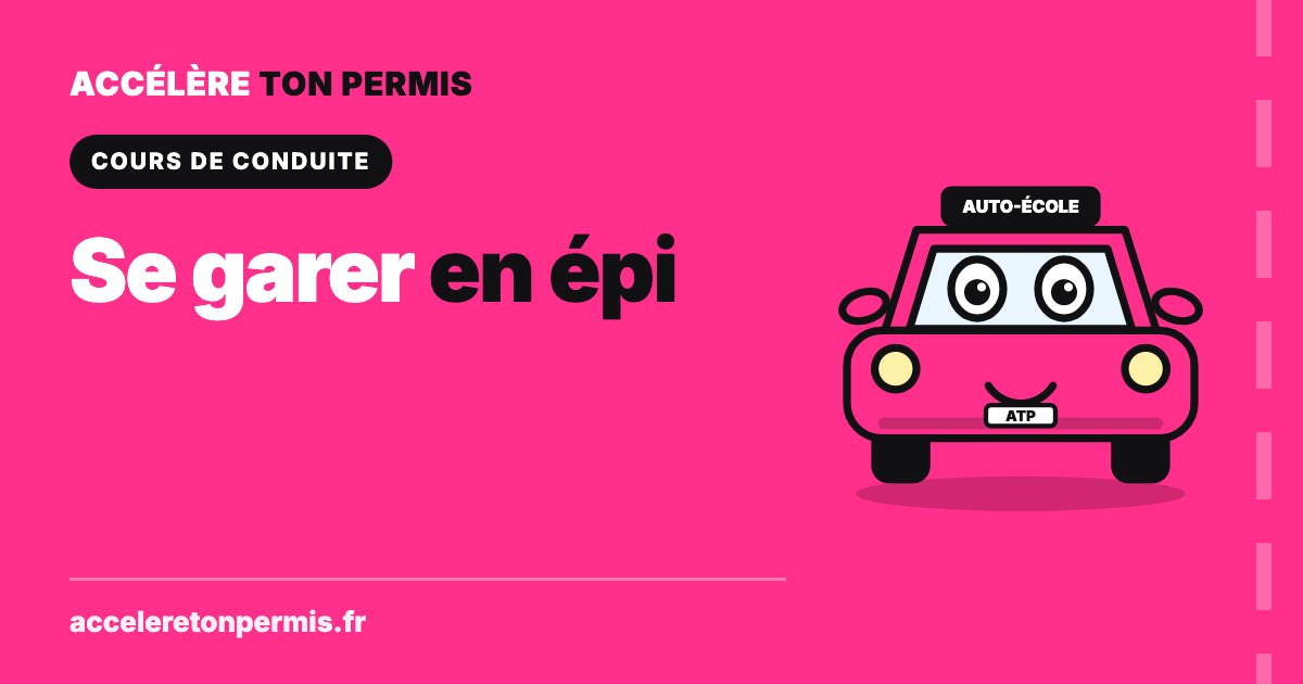 Turbo, la mascotte d’Accélère Ton Permis, illustre le cours pour se garer en épi